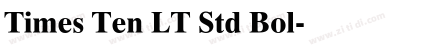 Times Ten LT Std Bol字体转换